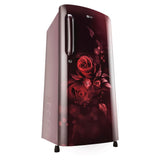 LG 190 L 5 Star Smart Inverter Direct-Cool Single Door Refrigerator Appliance (GL-B201ASEZ, Scarlet Euphoria, With Smart Connect &amp; Fast Ice Making, 2022 Model)