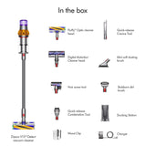 Dyson V15 Detect Cordless Vacuum Cleaner, 240 Air Watts, Laser Dust Detection, LCD Display, Pet Hair Removal