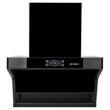 Faber 75 cm 1500 m³/hr angular Kitchen Chimney (HOOD COSMIC FL HC BK 75, Filterless technology, Touch Control, Black)