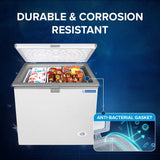 Blue Star HT3-N230 230L Hard Top Single Door Convertible Deep Freezer | 215L Storage | 3 Star | White