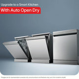 LG DFB435FV 15 Place Setting Freestanding Dishwasher with TrueSteam™, QuadWash™, Inverter Direct Drive, Wi-Fi, Auto Open Door, Prime Silver