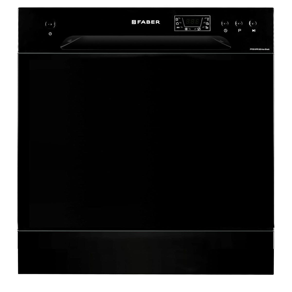 Faber 8 Place Dishwasher | 6 Wash Programs |Adjustable Upper Rack &amp; Cutlery Tray | 8L Water/Cycle | Suitable for Oil &amp; Masala Stains | 2Yr Warranty &amp; 5Yr On Cavity | FFSD 6PR 8S Ace