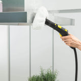 KARCHER SC 2 EasyFix Steam Cleaner, 1500W, 3.2 Bar Pressure, 1200L Steam/L Water, Chemical Free Cleaning, Removes 99.99% Viruses & Bacteria, EasyFix Floor Kit, Ideal for Home Use, German Tech