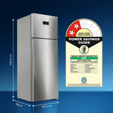 Bosch 368L, 2 Star, Frost Free Double Door Refrigerator | 6-in-1 Convertible Storage Modes | 80min Convert | Touch Panel | Extend Cool up to 18 hrs | SuperFreeze (CTC39S22VI, Fine Steel, 2026 Model)