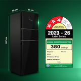Bosch 335L Max Flex,3 Star,8 in 1 Convertible,Vario Inverter,Frost Free Triple Door Refrigerator,Black Pearl (CMC36K23VI)Interactive Display|18 Hrs Cooling Retention|Adaptive UI|Vita-Fresh Technology