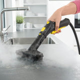 KARCHER SC 2 EasyFix Steam Cleaner, 1500W, 3.2 Bar Pressure, 1200L Steam/L Water, Chemical Free Cleaning, Removes 99.99% Viruses & Bacteria, EasyFix Floor Kit, Ideal for Home Use, German Tech