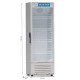 Blue Star SC300F 300 Litres Single Door Frost Free Visi Cooler | Glass Door | Adjustable Shelves | Grey