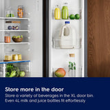 Electrolux 565L 3 Door Side by Side Refrigerator, Bottom Mount Freezer, GreenZone, QuickFreeze, XL Door Bins, Cooling360, French Door, Inverter, UltimateTaste 600, EHE5600D-B, Charcoal Black