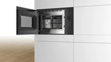 Bosch 25 Litre Series 6 Built-In Microwave Oven Stainless Steel Microwave Oven (BEL553MB0I,Black)