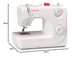 Singer 8280 Zig Zag Sewing Machine,8 Built in Stitches, 24 Stitch Function, Auto Needle Threader(White),70W Powerful motor