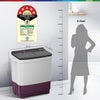 Bosch 8 kg 5 Star Semi-Automatic Top Loading Washing Machine (2025 Model, WJP802V0IN, 3 Wash Programs, Anti-Rust Body, 1300 RPM Spin Speed, Wine, 2 Years Comprehensive Warranty) Visit the Bosch Store