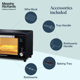 Morphy Richards Digital Otg Oven For Kitchen|29 Litre Oven Toaster Griller W/ 13 Preset Menu|Rotisserie,Convection W/In-Built Air-Fryer &amp; Dehydrator Function|2-Yr Warranty By Brand|Deep Blue-2000 W