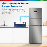 Bosch MaxFlex Convert 335L,3 Star Inverter Frost Free Triple Door Refrigerator (CMC36S03NI, 8-in-1 Convertible, UV Protected Body Shield, VitaFresh Technology, Adaptive UI, Smoky Steel)