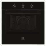 Electrolux 68L 60cm Built-In Oven with 5 Functions, UltimateTaste 300, Glass, Black, KOHLH00KA