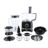 Usha ICHEF Food Processor 800 Watts Copper Motor with 9 Accessories &amp; 8 Functions (BLACK)