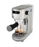 KENT Coffee Maker 1400 W | Makes Two Cups of Coffee at a Time | High Pressure 20 Bar Italian Pump for making Cappuccinos &amp; Lattes | In-Built Steamer for Frothing | SS Body | Suitable for Ground Coffee