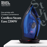 Morphy Richards Cordless Steam Ease 2200W, 2200 watts, ceramic