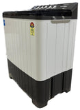 Voltas Beko, A Tata Product 10 Kg 5 Star Semi-Automatic Top Load Washing Machine (WTT100UPA/GRSSWH5PTDA, Grey, Special pulsator and Double waterfall Technology)