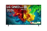 LG QNED82BX 65 Inch QNED evo AI Mini LED 4K Smart TV (2026), 144Hz VRR, Dolby Vision, webOS 26