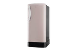 LG 201 L Single Door Refrigerator, Base Stand Drawer, Direct Cool, Smart Inverter Compressor, Clay Pink, 3 Star,(GLD2136ZHCP)