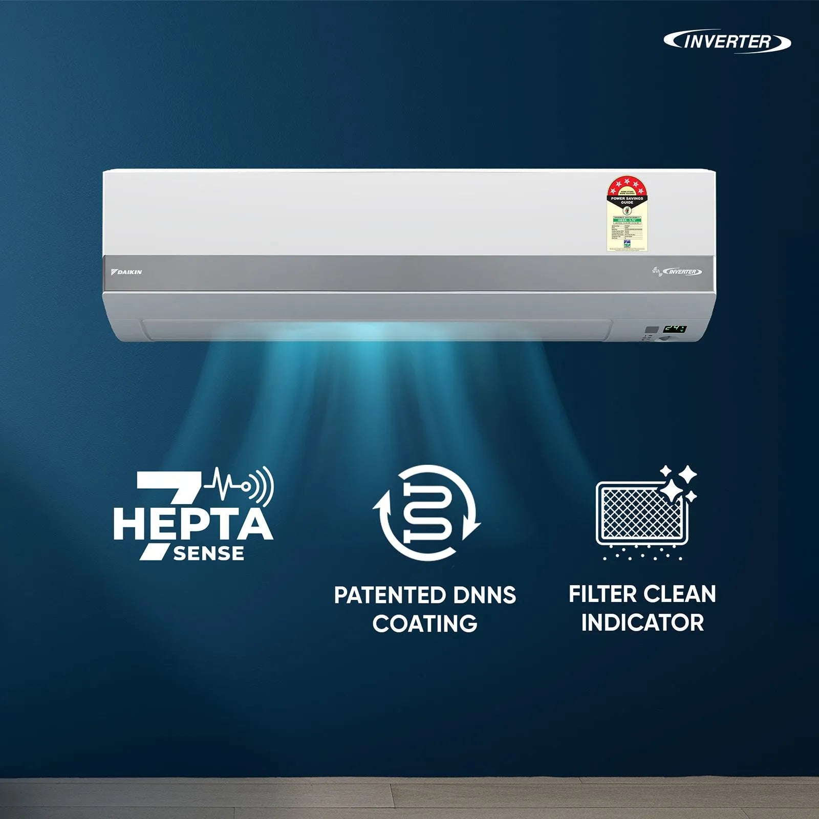 Buy Daikin 1 Ton 5 Star Smart Inverter AC | Best Deals – Aarav