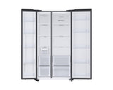 Samsung 653 L, 3 Star, Frost Free, Double Door, Convertible 5-in-1 Digital Inverter, Side By Side AI Enabled Smart Refrigerator with WiFi (RS76CG8103B1HL, Black Matte/Black DOI)