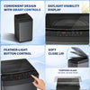 Bosch 9 KG 5 Star Fully Automatic Top Loading Washing Machine,Inbuilt Heater,Glass Lid with chrome finish,Tempered Glass with Soft Closing Lid,Unique display with 10 Button, Vietnam Black,(WOE90EV0IN)