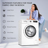 Bosch 6 kg 5 Star Fully-Automatic Front Loading Washing Machine (WLJ2016WIN, White, AI active water plus, In-Built Heater)