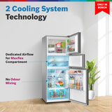 Bosch 335L, 3 Star, Max Flex Convert Frost Free Triple Door Refrigerator | 8-in-1 Convertible Storage Modes | 57L Extra Convertible Zone | Cool Extend up to 18 hours (CMC36K03NI, Smoky Silver)