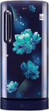 LG 205 L 4 Star Inverter Direct-Cool Single Door Refrigerator Appliance (GL-D221ABCY, Blue Charm, Base Stand with Drawer, Gross Volume-215 Ltr.)