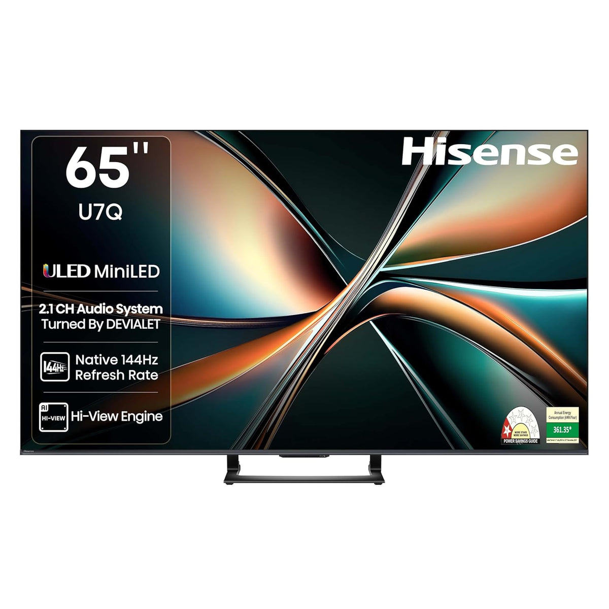 Hisense 164 cm (65 inches) U7Q Series 4K Ultra HD Smart QLED Mini