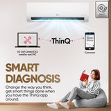 LG 2 Ton 3 Star DUAL Inverter Split AC (Copper, AI Convertible 6-in-1, Diet Mode+, Faster Cooling &amp; Energy Saving, 4 Way Swing, HD Filter with Anti-Virus Protection, US-Q24ENXE, White)