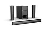 Panasonic SC-HT480GW-K 4.1 Ch Convertible Soundbar, 100 W, Deep Bass Sound, Bluetooth, USB, RCA, AUX Inputs, Wall Mountable, Remote Control (Black)