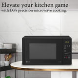 LG 20 L Grill Microwave Oven (MH2044DB, Black, Quartz Heater, I-Wave Technology, Indian Cuisine, Auto Cook Menu, Steam Clean, Anti-Bacterial Cavity &amp; Health plus Menu)