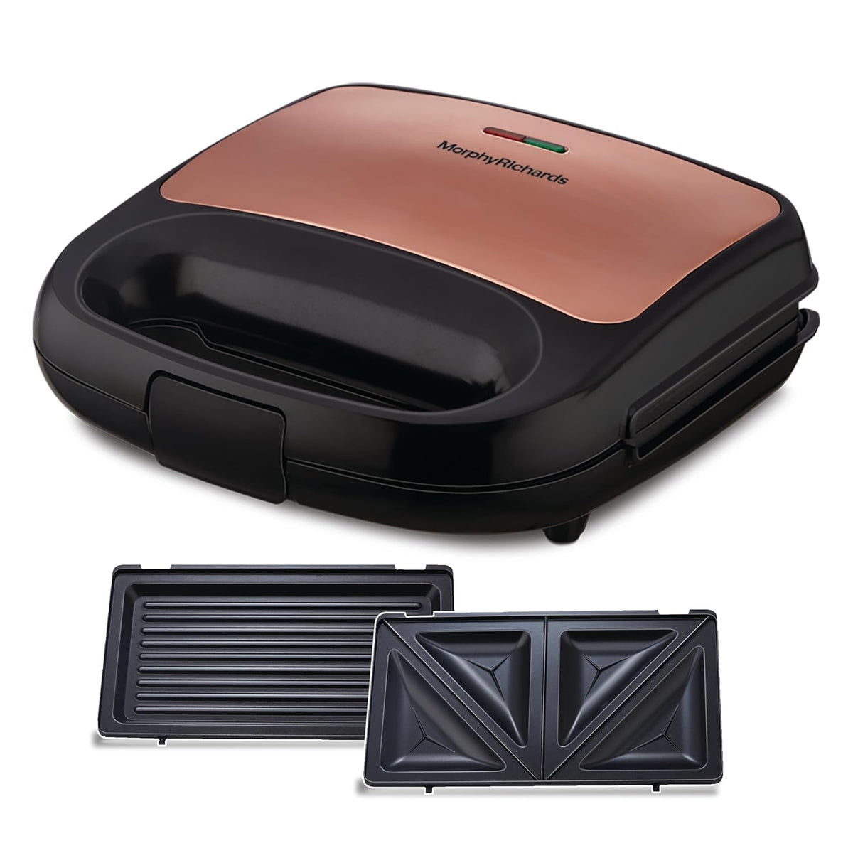 Morphy Richards 2 IN 1 750 Watt Sandwich Maker With changable Plate/Multi Grill/Luxe Rose T&amp;G (Toast &amp; Grill) With 2 Year Warranty