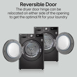 LG 9 Kg, Wi-Fi, Dual Inverter Heat Pump, Eco-Hybrid Technology Fully Automatic Front Load Dryer (DHV09SAM, Double Layer Air Filter, Allergy Care, Auto Cleaning Condenser, Middle Black)