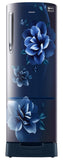Samsung 246L 3 Star Inverter Direct-Cool Single Door Refrigerator Appliance (RR26C3893CU/HL,Camellia Blue) Base Stand Drawer