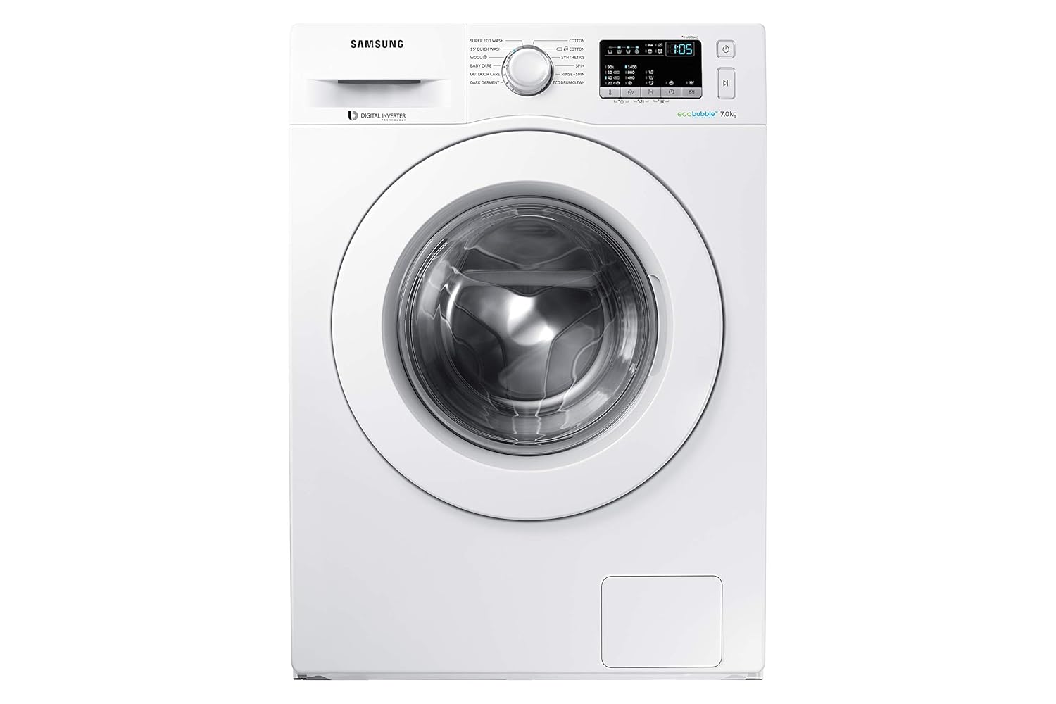 Samsung 7 Kg Front Load Washing Machine (WW70J4243MW) (Open box / With ...