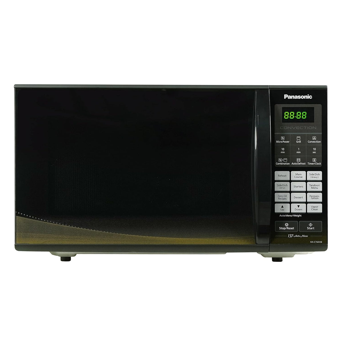 Panasonic 27L Microwave Conventional Oven(NN-CT64HBFDG, Black Mirror + Golden , Zero Oil), Free 1 Year Extended Warranty