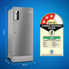 Bosch 207 L, 3 star, Direct-Cool Single Door Refrigerator | 18 Hrs Cooling Retention | 2.5X Faster Cooling | Spacious Multi Box | XL Dry Storage | SuperFreeze (2026 model, CST20S23VI, Fine Steel)
