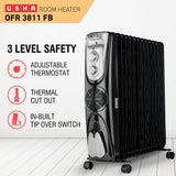 Usha 3811 FB OFR Heater 2300W – 11 Fin, Fan, Thermostat Control (Open Box / Without Box)