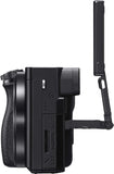 Sony New Alpha ILCE-6100X (Previously ILCE-6100Y) with Upgraded SELP1650 (Ver 2) Power Zoom Lens + SEL55210 Lens | 24.2 MP | APS-C Sensor | Fast Auto Focus | Tiltable LCD – Black