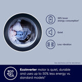 Electrolux 9/6 KG Washer Dryer, 1200 RPM, EcoInverter BLDC Motor, Fully Automatic Front Load Combo Washing Machine, 15 Programs - UltraMix, AddClothes, Delay Timer, Child Lock, EWW9024P5SB