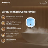 Havells Adonia Spin 15 Litre Storage Water Heater(Geyser)| Temperature Sensing LED Knob| Glass Coated Anti Rust Tank| Warranty:7 Year on Tank
