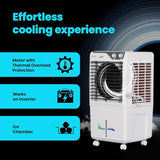 Voltas Joy 26, Room Air Cooler for Home, Honey Comb Cooling Pads with 3 Speed Control Functions, 26 Litres, White