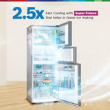 Bosch MaxFlex Convert 335L,3 Star Inverter Frost Free Triple Door Refrigerator (CMC36S03NI, 8-in-1 Convertible, UV Protected Body Shield, VitaFresh Technology, Adaptive UI, Smoky Steel)