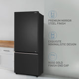 Panasonic 400L 2 Star Prime Convertible 6-Stage Smart Inverter Frost-Free Double Door Bottom Mount Refrigerator (NR-BK415BQKN, Diamond Black,Jumbo Fresh Vegetable Basket,Net Capacity 357L)