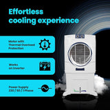 Voltas Magic Air 85 Round Room Air Cooler for Home, Honey Comb Cooling Pads with 3 Speed Control Functions, 85 Litres, White