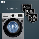 IFB 6.5 Kg 5 Star Front Load Washing Machine 2X Power Steam (SENORITA SXS 6510, Silver &amp; Black, In-built Heater, 4 years Comprehensive Warranty)