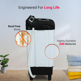 Power Guard 6.5 kg 5 Star Semi-Automatic Top Loading Washing Machine Appliance (PG65WMBKOP)